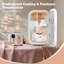 Mini réfrigérateur 22l avec miroir à DEL, petit réfrigérateur beauté pour le rangement Comestic, contrôle de température intelligent à 44 ° F, réfrigérateur à maquillage personnel pour chambre à coucher, dortoir