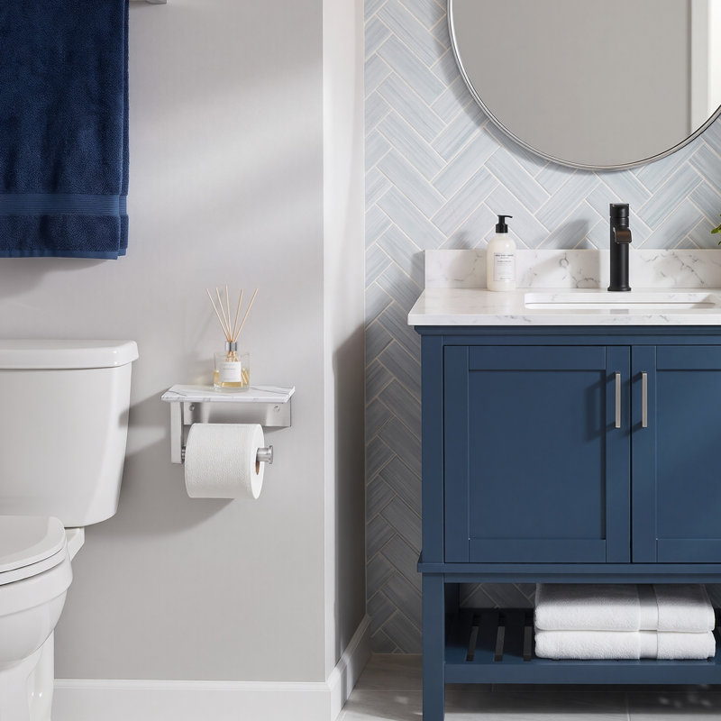 Porte-papier hygiénique Forble® Ultra Marble, Nickel brossé