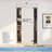 JUBEST Bypass Sliding Door Hardware, Bypass Wardrobe Closet Door Hardware Set (Door Not Included)-74797458