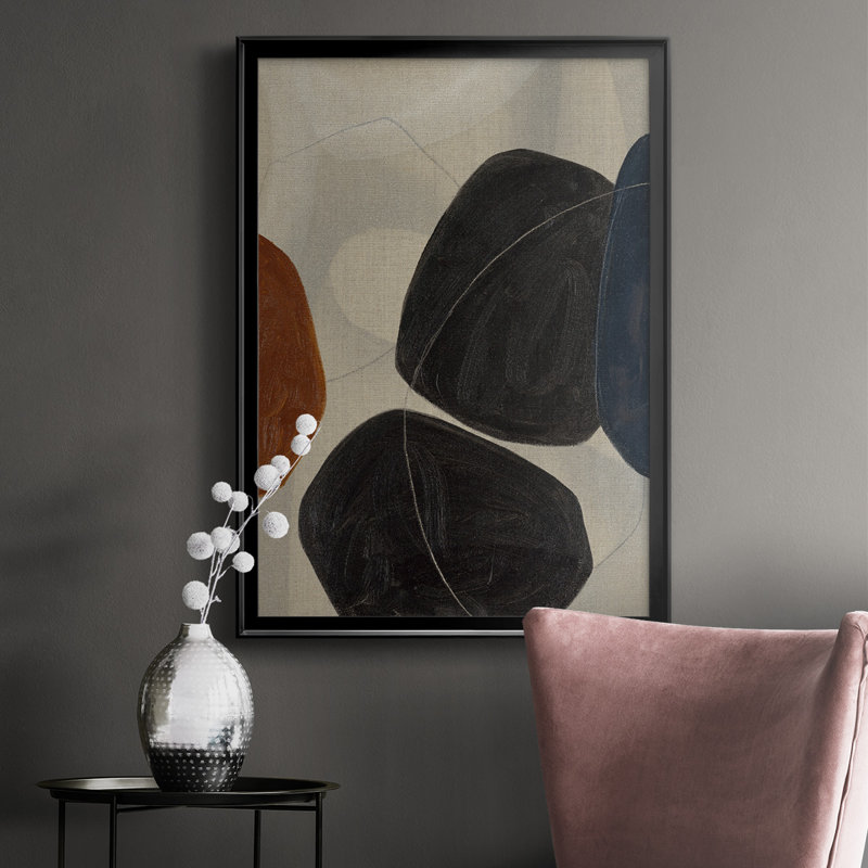Gravity I, reproduction encadrée de qualité supérieure - prête à être accrochée, Cadre noir, H 36,5 po x l 26,5 po x P 1 po