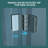 34"W X 72"H Fold Frameless Shower Door With Tempered Glass, 1/4 Inch (6 Mm), Chrome-126145685