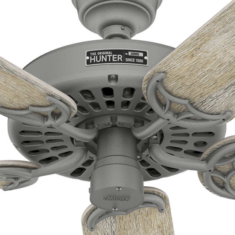 52" Hunter Original 5 - Blade Outdoor Standard Ceiling Fan with Pull Chain