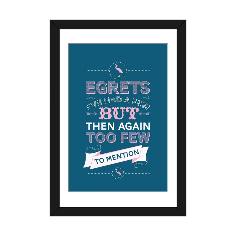 « egrets » par stephen wild, reproduction d’art sur toile tendue, Papier d'art encadré noir, Blanc