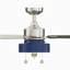 Ventilateur de plafond d'intérieur 52 po avec ampoule DEL - Nickel brossé avec pales grises