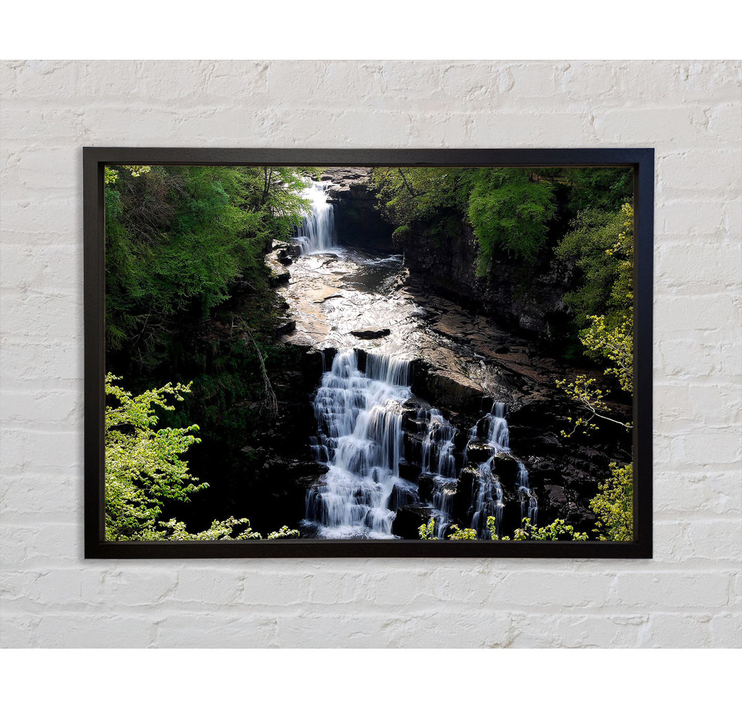 Falls Of Clyde River Clyde New Lanark South Lanarkshire Schottland - Einzelbildrahmen Kunstdrucke auf Leinwand