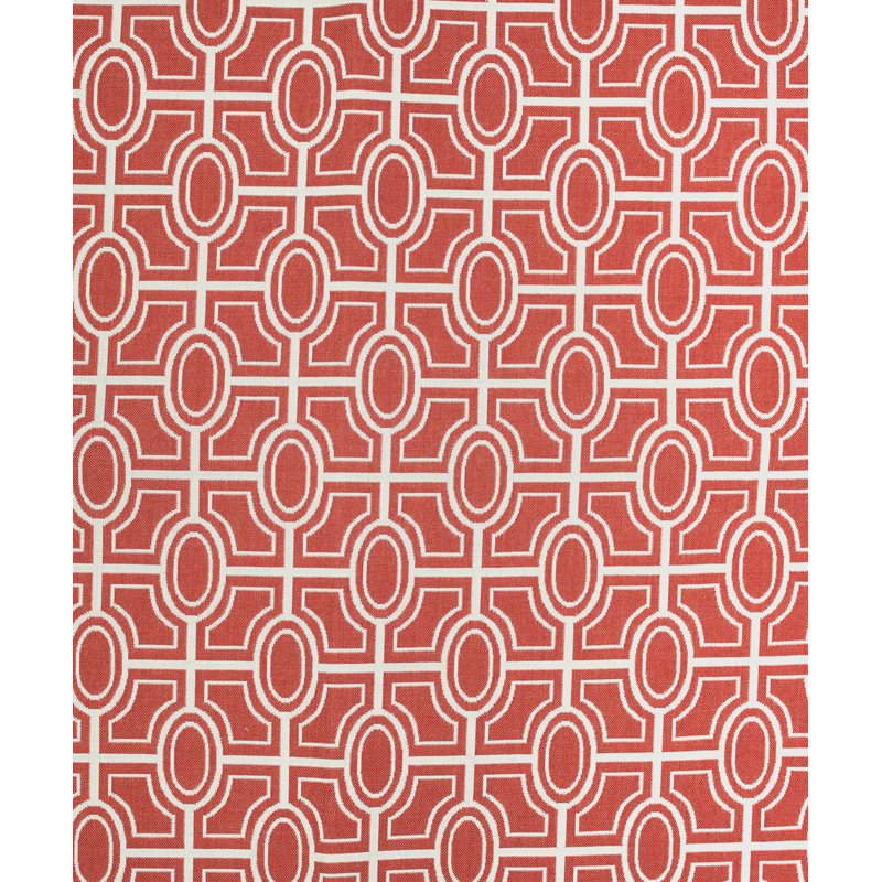 Sun City Fabric, Coral/White