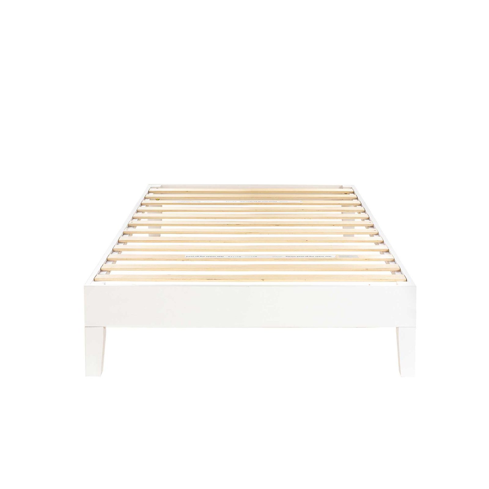 Amaryn Solid Wood Bed, Twin, White