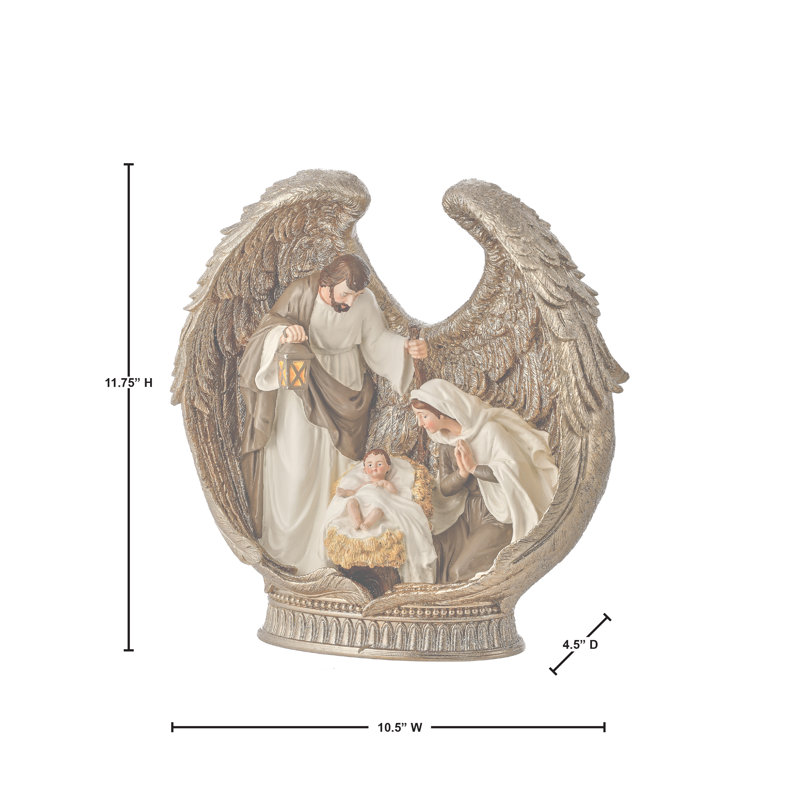 Sainte famille 12 po en ailes d'ange