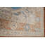 Tapis bleu délavé traditionnel 8 x 11