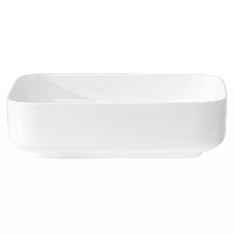 Myhomekeepers 15'' Ceramic Rectangular Bathroom Sink