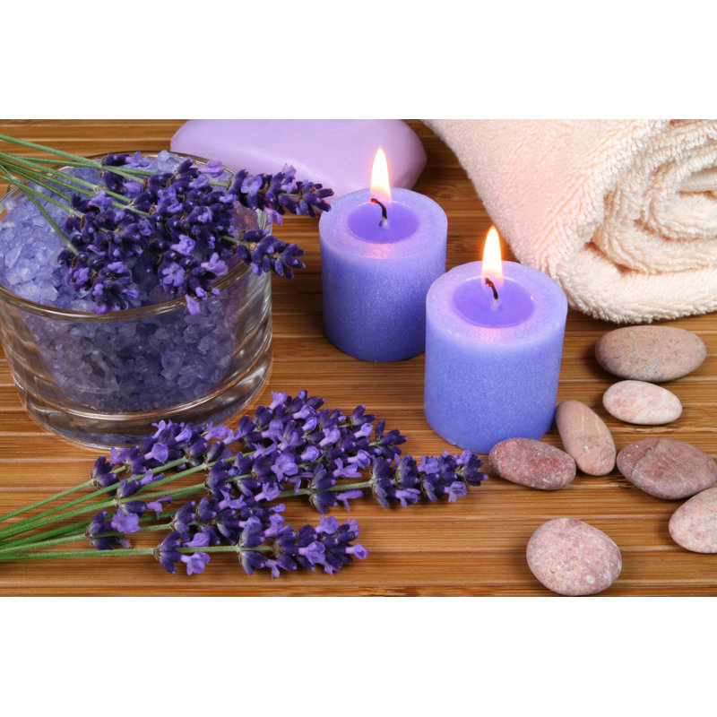 Lavender Spa by Fotokris - Wrapped Canvas Print, 30cm H x 46cm W x 3.8cm D