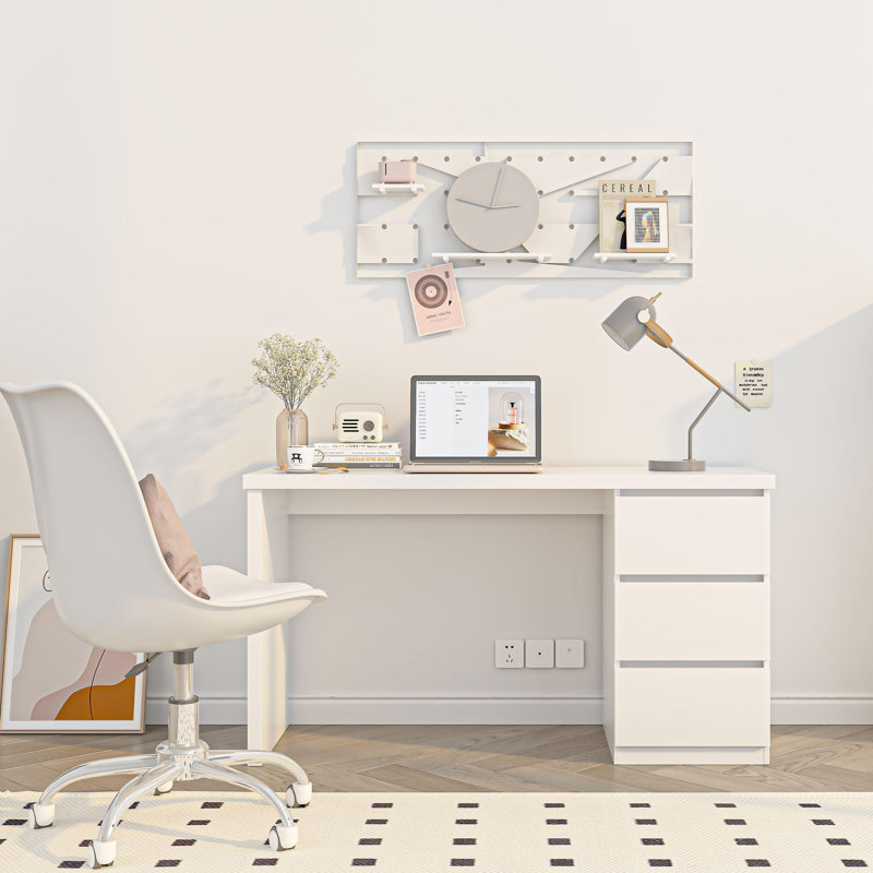 Bureau rectangulaire 54 ", Blanc