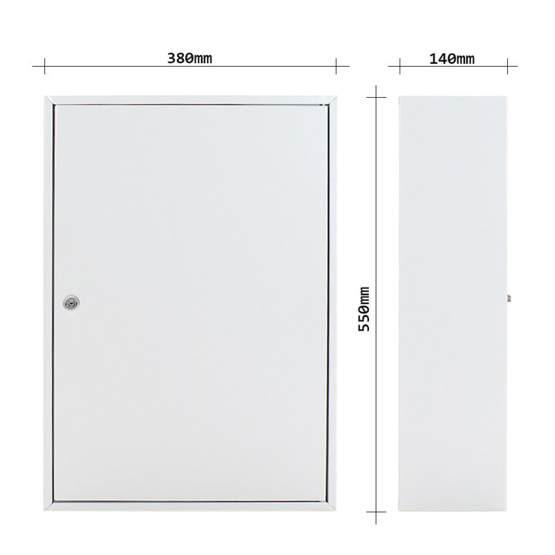 Metal Wall Organizer with Key Hooks