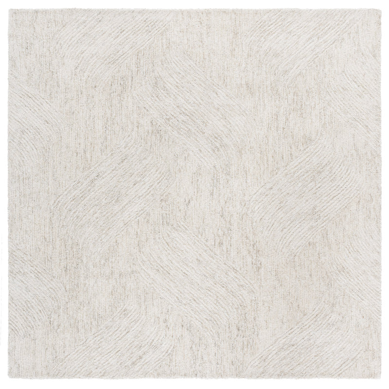 Treona 102 Area Rug In Light Sage, Square 6'