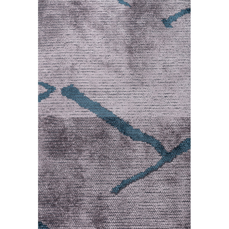 Tapis bleu / gris Rapture, Rectangle 7 pi 10 po x 11 pi 2 po