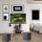 Gaming Storage Stand With 2 Fixed Carbon Laminate Shelves In Black And Red