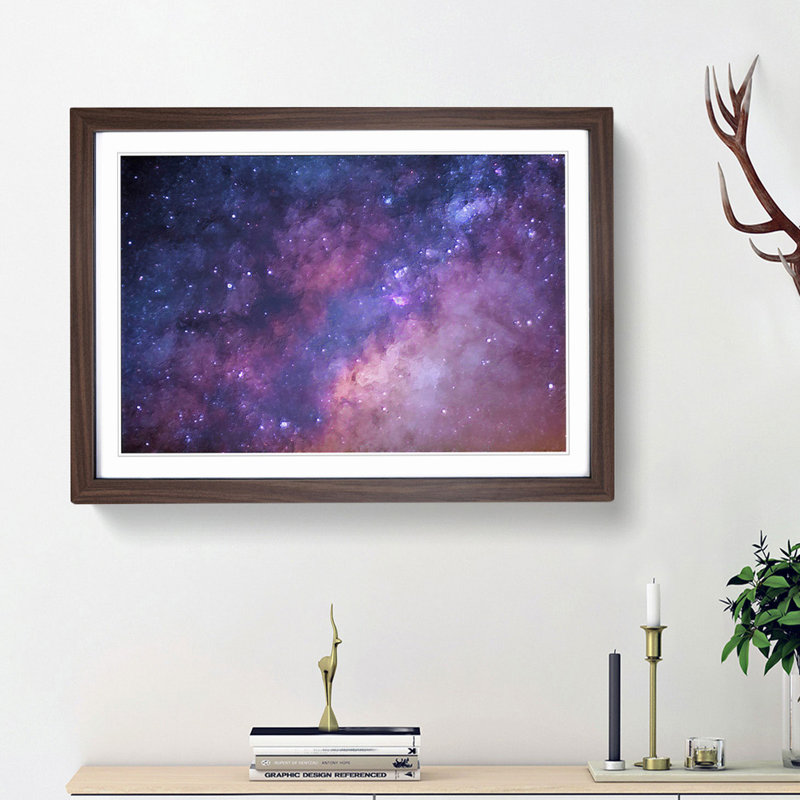 Universe in Abstract Vol.51 in Abstract - Picture Frame Graphic Art Print, Walnut Framed, 36cm H x 48cm W x 2cm D