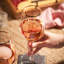 Verres à vin ficelés dorés, verres à vin à bordures dorées, verres à pied, ensemble de 2, 14 onces