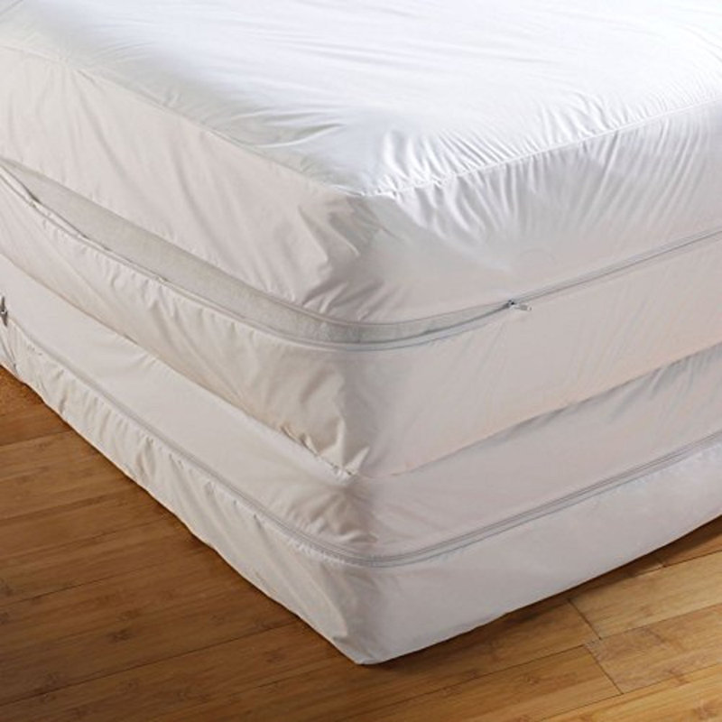Canvey Waterproof Zipper Mattress Protector Mattress Protector Case Pack, Full