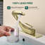 Robinet de lavabo de salle de bain - Robinet pour salle de bain à poignée simple en laiton massif avec bec verseur pour installation à 1 ou 3 trous-112773305