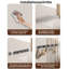 Wall-Mounted Broom Rack With 5 Brackets And 6 Hooks 60 Cm * 5 Cm