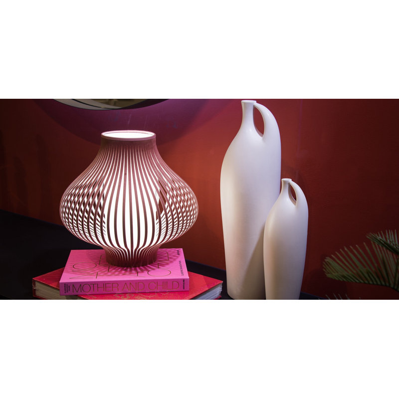 Blossom Table Lamp, 14" H x 16" W x 16" D, Terra