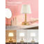 Lampe de table rechargeable sans fil avec batterie 5200Mah, contrôle tactile à 3 niveaux d'intensité variable, lumière blanche chaude portative pour la cuisine de la chambre à coucher, la salle à manger, le patio, l'intérieur et l'extérieur