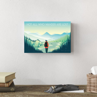 «Not All Who Wander» par Omar Escalante, impression sur toile tendue