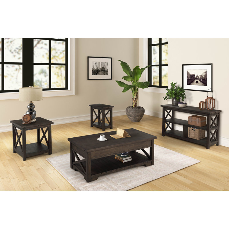Broome Lift Top Block Cocktail Table with Storage