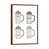Classic Brown Wood Floater Framed