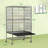 Sevigny 52" H Flat Flight Metal Cage with Wheels-2091751651