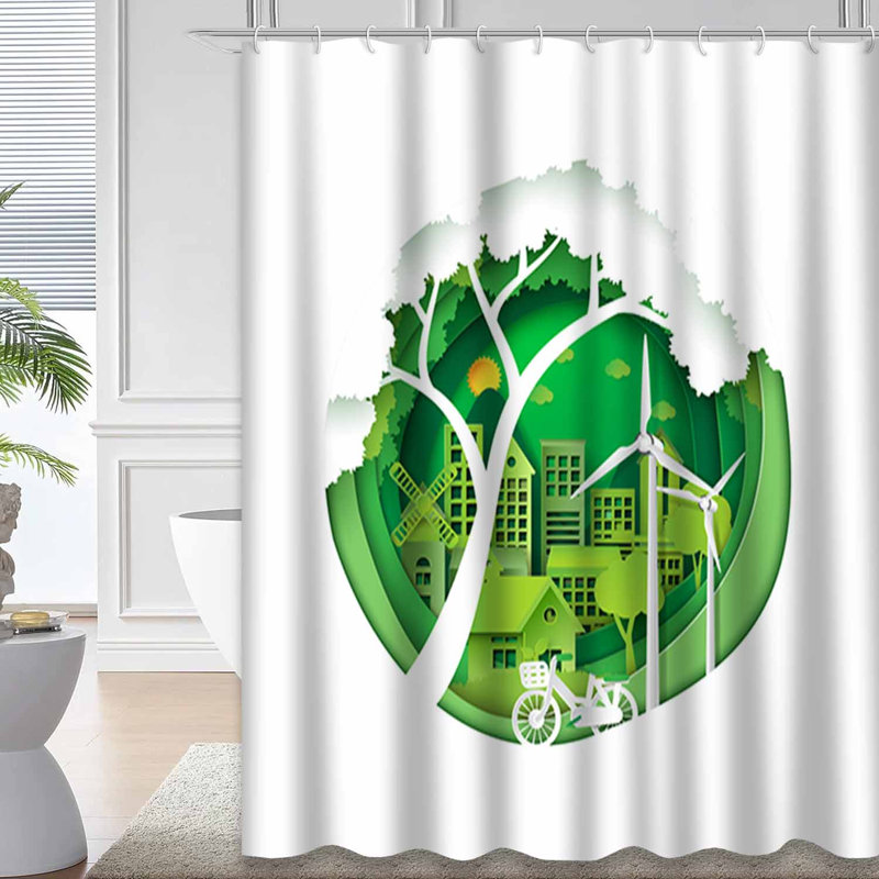 Rideau de douche Green City Energy, L 72 po x l 78 po