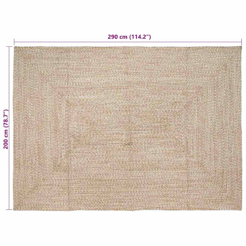 Solid Colour Standard Area Rug, Rectangle 200 x 290cm
