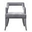 50cm H Velvet Upholstered Armchair-175625604
