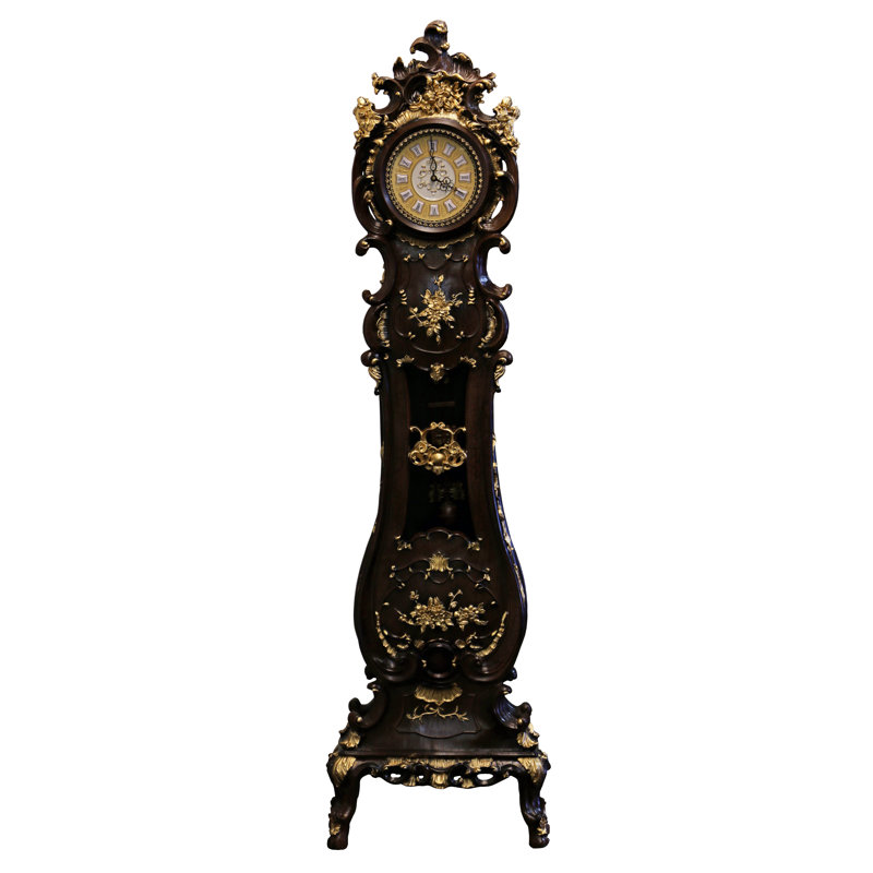Horloge de 74 po en polyrésine avec volume de carillon réglable