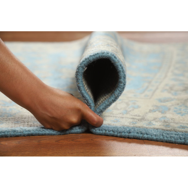 Tapis bleu Oushak 3x5