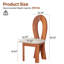 Chaise de salle à manger avec pieds en bois (ensemble de 2)-1322782363-1322782361