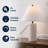 Kelsey 22.50" Modern Minimalist Travertine Column LED Table Lamp