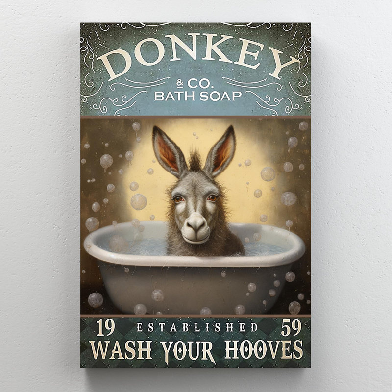 Savon de bain Donkey, H 36 po x l 24 po x P 1,25 po