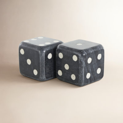 Olena Decorative Dice Bookends