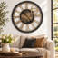 Horloge murale surdimensionnée ronde de 36 po pour le salon avec la collection America-87147384