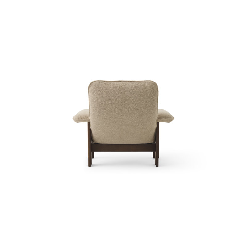 Brasilia Lounge Chair, Walnut, Bouclé 02 Acrylic