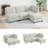 92" Modular Sectional Sofa with Storage & Removable Covers, L-Shaped Convertible 4-Seater Couch with Movable Ottoman, Modern Sleeper-Ready Sectional-226305168
