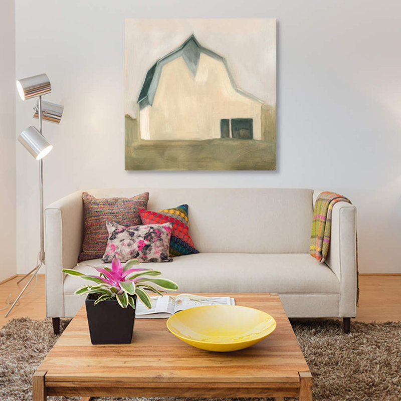 « serene grange iv », impression sur toile, H 26 po x l 26 po x P 1,5 po, Toile tendue, Pas de tapis
