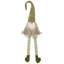 Figurine de Noël gnome assis 26 po vert et beige