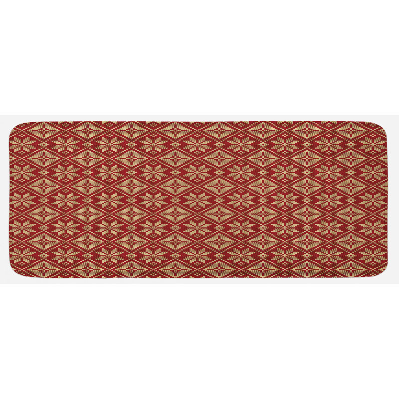 Tapis de cuisine flocon de neige