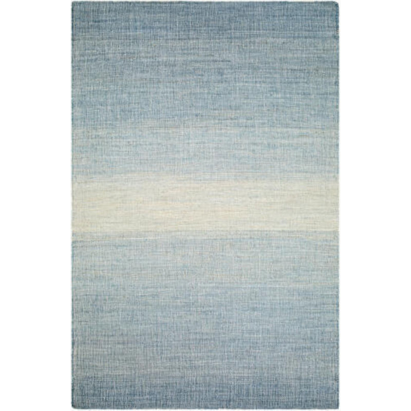 Umbria  Handmade Rug, Rectangle 2' x 3', Blue/Ivory