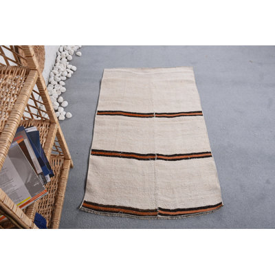 Vintage Rugs, White Moroccan Rug, Floor Rugs, Moroccan Rug, Turkish Rugs, 2.4x4 ft Small Rug