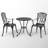 Aatifa Round 2 - Person 25.39'' Long Aluminum Dining Set-980370121