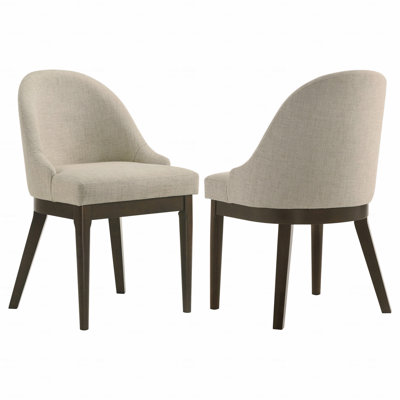 Chaise d'appoint rembourrée (ensemble de 2)